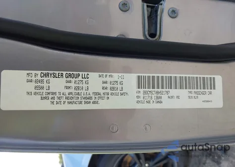 2011 Dodge Charger R/T from USA, damaged, VIN 2B3CM5CT0BH521787